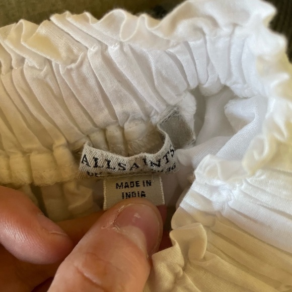 All Saints white size 4 Aislyn Ditsy Dress - Picture 8 of 9